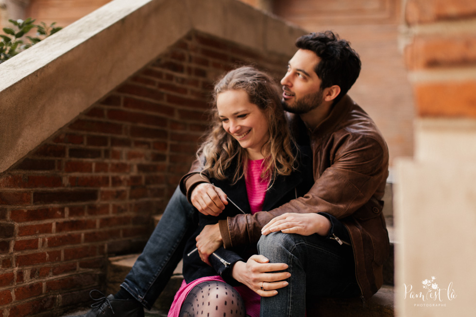 Pam est la photographe mariage : séance photo dans les rues de Toulouse