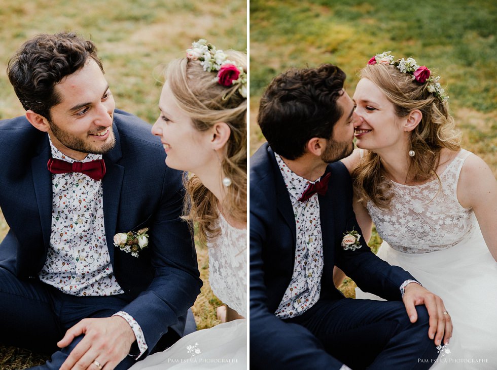 photos de couple au château de Launac