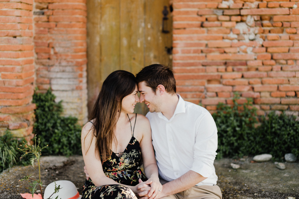 photo de couple champêtre à Toulouse