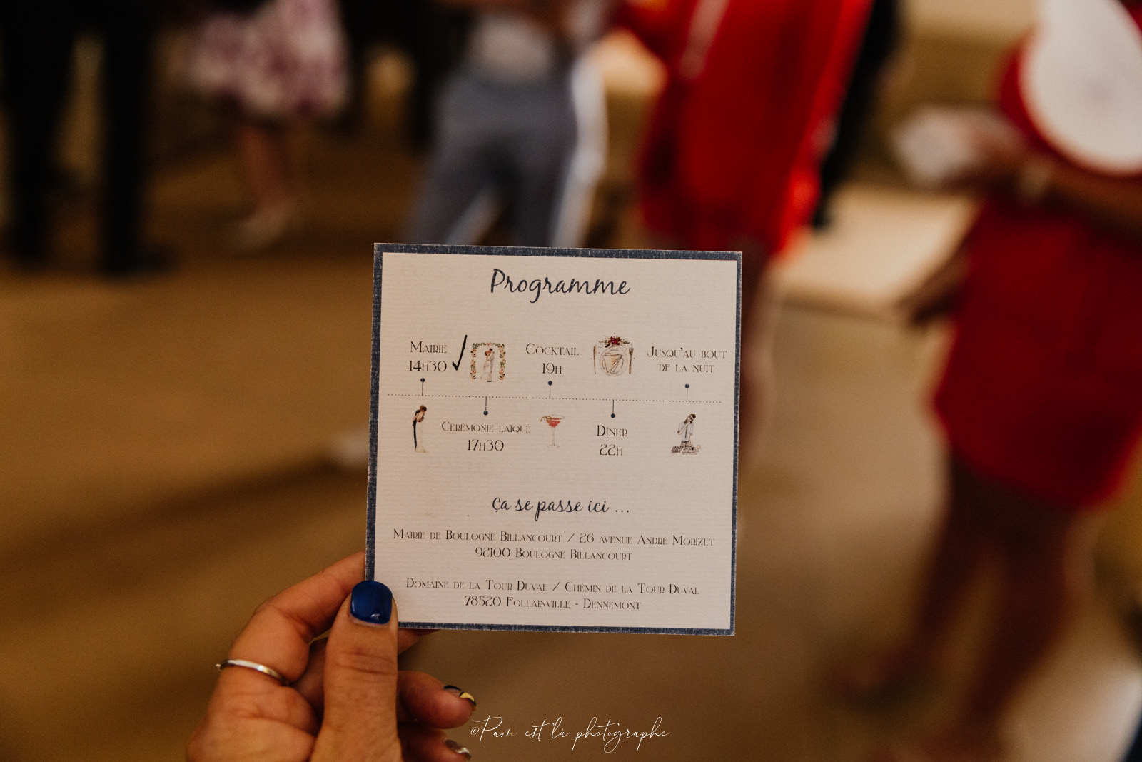 Photo du Programme du mariage 